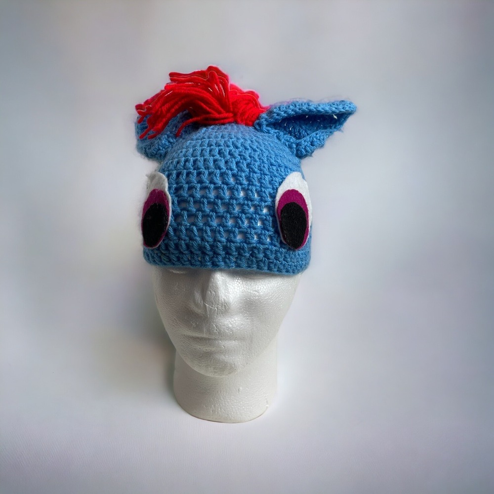 My‎ Little Pony Rainbow Dash Crouched Hat Fits Child Or Woman's Head.